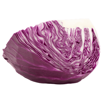 Red cabbage cutout, Png file