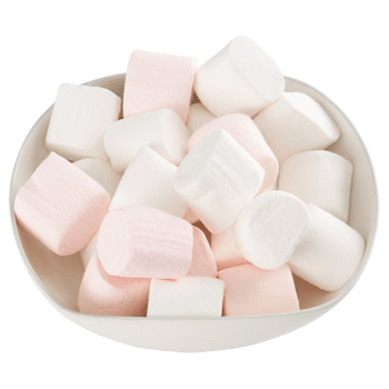 Marshmallow in the bowl cutout, Png file