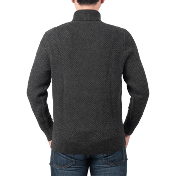 Man in gray sweater mockup cutout, Png file