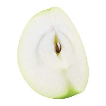 Green apples cutout, Png file