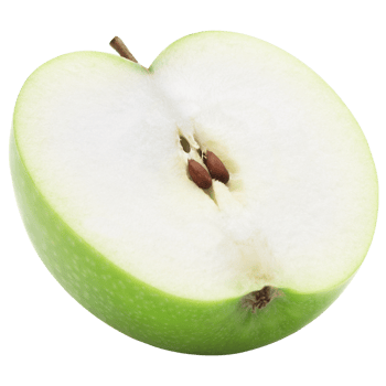 Green apples cutout, Png file