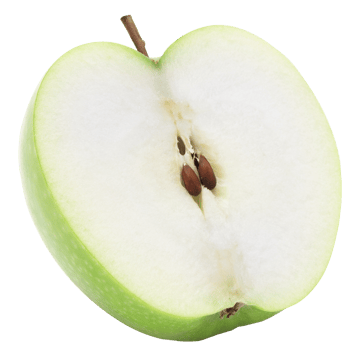 Green apples cutout, Png file