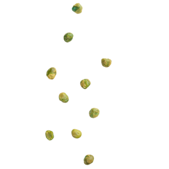 Falling green peas cutout, Png file