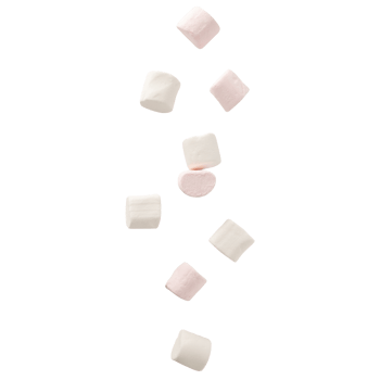 Falling marshmallow cutout, Png file