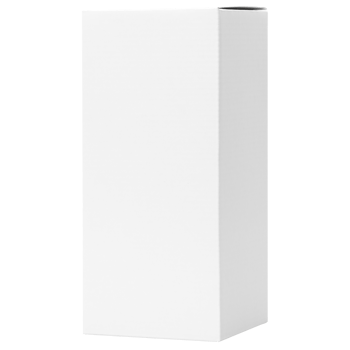 White tall box mockup cutout, Png file