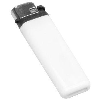 White lighter mockup cutout, Png file