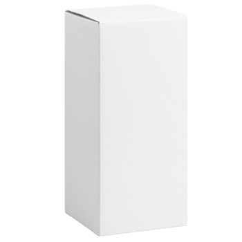 White tall box mockup cutout, Png file