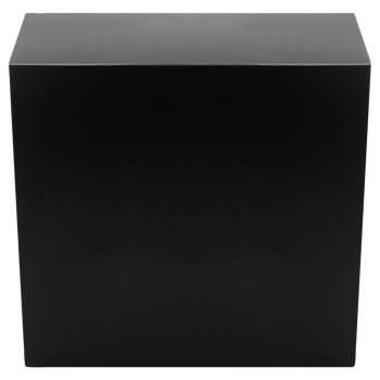 Black packaging box mockup cutout, Png file