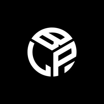 BLP letter logo design on black background. BLP creative initials letter logo concept. BLP letter design. vector