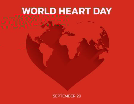 Vector Illustration, Poster Or Banner for World Heart Day.