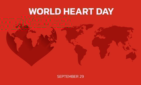 Vector Illustration, Poster Or Banner for World Heart Day.
