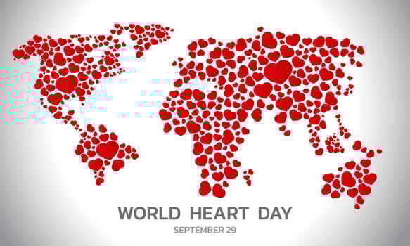 Vector Illustration, Poster Or Banner for World Heart Day.