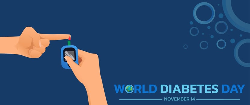 World Diabetes Day. vector