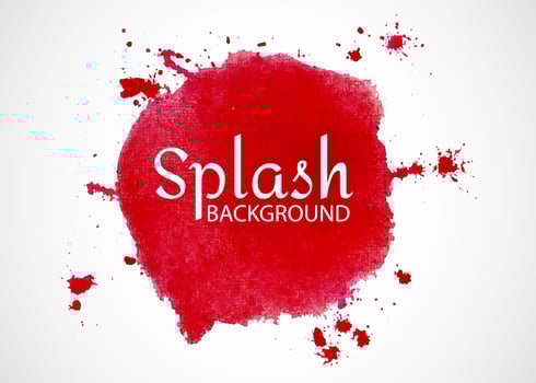 colorful Isolated watercolor splatter stain, Hand drew watercolor splash vector, Multicolored watercolor splash vector