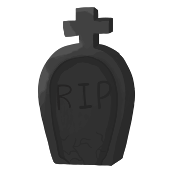 Grave Watercolor Clipart, Hand painted Halloween Day png