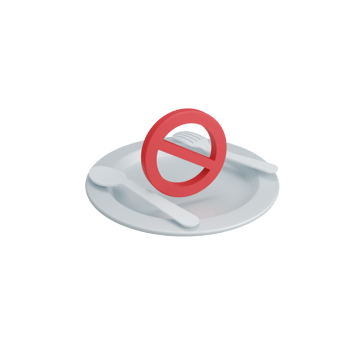 3d rendering fasting isolated. useful for islam ramadan kareem eid al fitr design illustration png