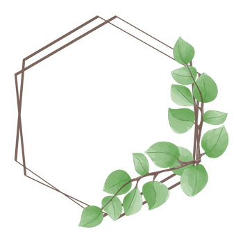 Watercolor Leaf Frame, Green leaves clipart png