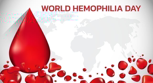 World Hemophilia day is observed every year on April 17, vector