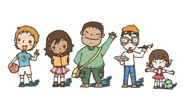 friend boy girl Anime Cute Character Cartoon Model Emotion Illustration ClipArt Drawing Kawaii Manga Design Idea Art png