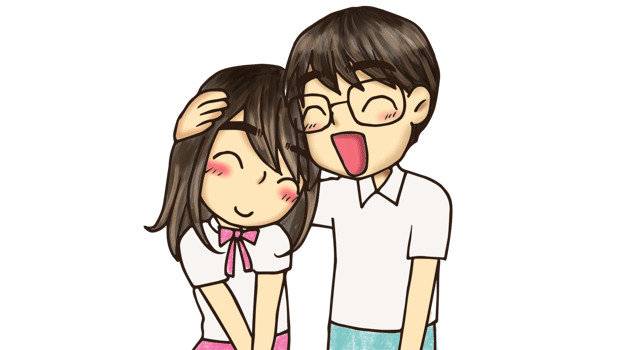 love man and woman marriage couple Anime Cute Character Cartoon Model Emotion Illustration ClipArt Drawing Kawaii Manga Design Idea Art png