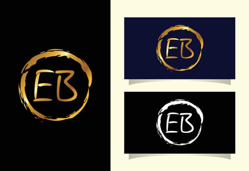 Initial Letter E B Logo Design Vector. Graphic Alphabet Symbol For Corporate Business Identity vector