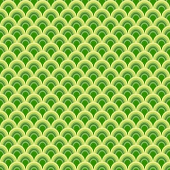 Simple geometric seamless pattern background in Japanese style with fresh green color . vector