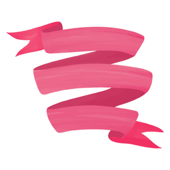 Watercolor Ribbon, Hand painted decoration clipart png