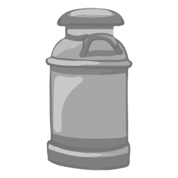 Watercolor Milk tank, Hand painted farm clipart png