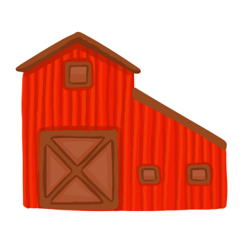 Watercolor House, Hand painted farm clipart png