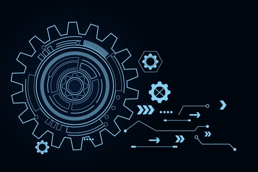 digital technology and engineering, digital telecoms concept, Hi-tech ,futuristic technology background, vector illustration.