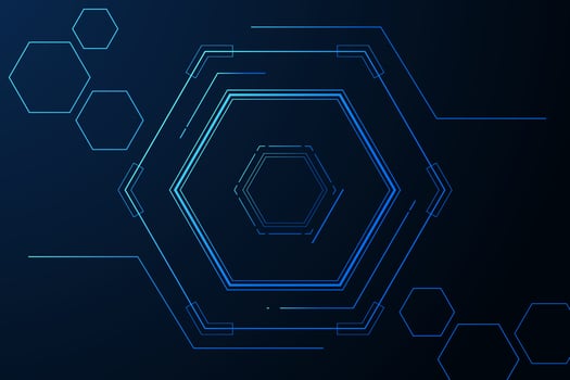 vector sci fi hexagonal futuristic pattern, innovation future technology background,