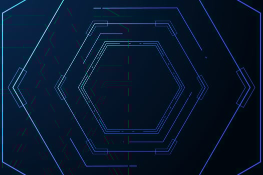 vector sci fi hexagonal futuristic pattern, innovation future technology background,