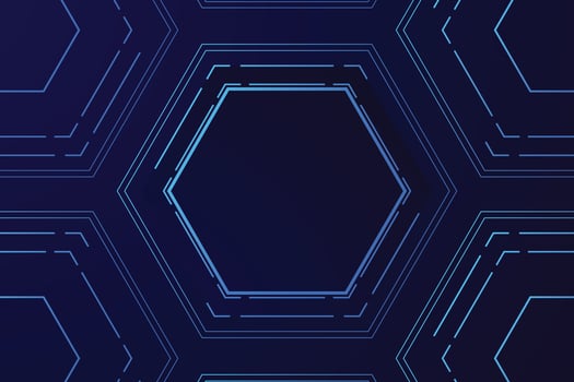 vector sci fi hexagonal futuristic pattern, innovation future technology background,