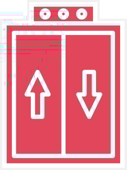 Elevator Icon Style vector