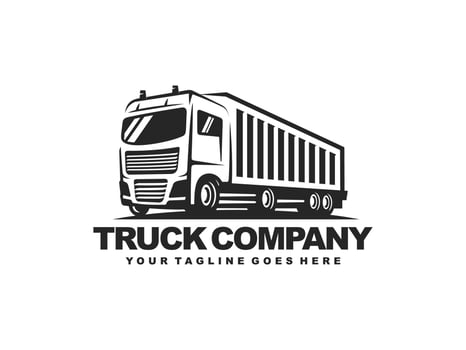 Truck logo design vector. Truck delivery logo vector