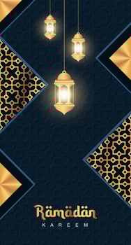Ramadan kareem islamic greeting card background. Ramadan greeting card. Vector illustration