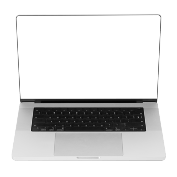 Laptop computer mockup, Png transparent