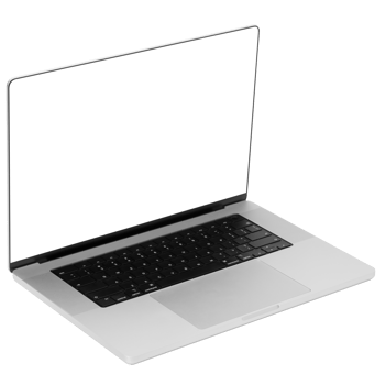 Laptop computer mockup, Png transparent