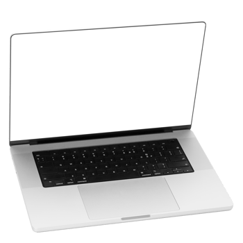 Laptop computer mockup, Png transparent