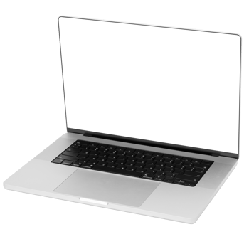 Laptop computer mockup, Png transparent