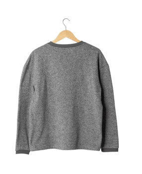 Gray sweater mockup hanging, Png file