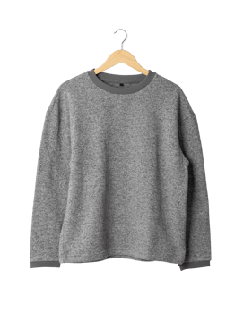 Gray sweater mockup hanging, Png file