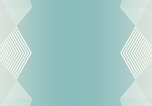 Abstract worm's eye view perspective symmetry white building city skyscraper boxes from line shape pattern on light blue sky gradient background. Minimal trendy architecture template concept. vector
