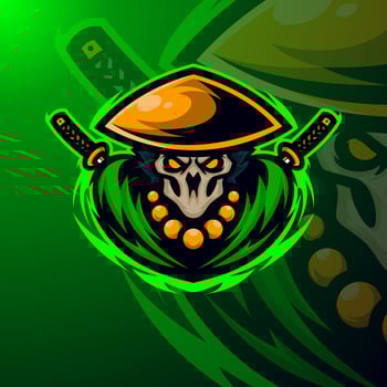 Knight masscot logo esport premium vector