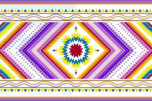 Abstract geometric ethnic pattern design. Aztec fabric carpet mandala ornament ethnic chevron textile decoration wallpaper. Tribal boho native ethnic traditional embroidery vector background