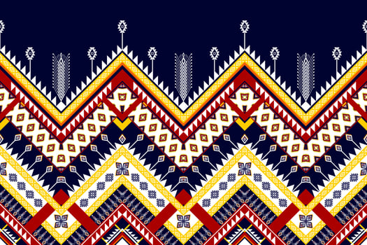 Abstract geometric ethnic pattern design. Aztec fabric carpet mandala ornament ethnic chevron textile decoration wallpaper. Tribal boho native ethnic traditional embroidery vector background