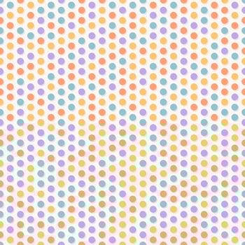 Small geometric circle dots random rainbow retro color seamless pattern background. Use for fabric, textile, cover, template design, interior decoration elements, wrapping. vector