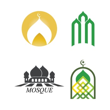 Islamic logo, Mosque vector