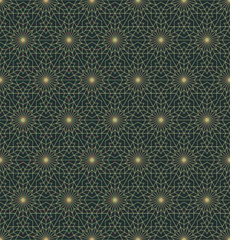 islamic persian star hexagon geometric shape grid seamless pattern contemporary color background. Use for fabric, textile, interior decoration elements. vector