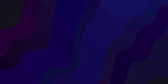 Dark Purple vector pattern with curved lines.